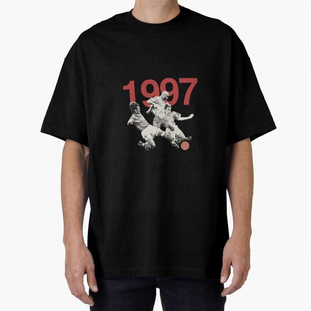 Ronaldo Maldini Cannavaro Tournoi de France 1997 Oversized T-Shirt Feel the Roar of the FIFA World Cup 2026 USA Canada Mexico Journey through Haaland Highlights, England Pride, Goal Celebration Energy, Supporter Heritage, Football Icons and