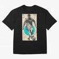 Futuristic Cristiano Ronaldo Illustration ¨C Cyber-Tech Football Art Oversized T-Shirt Bring Match Day Fire to FIFA World Cup 2026 Spirit, Inspired by England, Haaland, Football Festival Excitement, Trophy Ambitions, Country Rivalries and Star