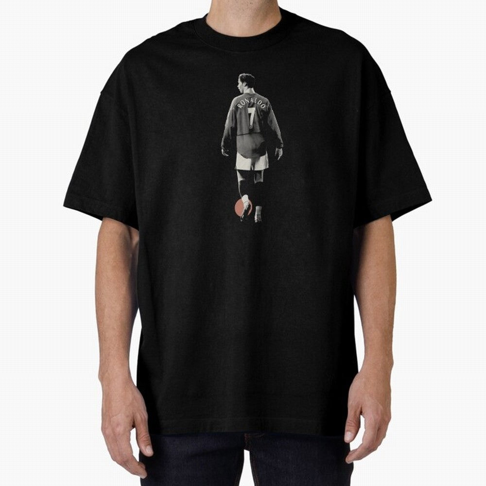 Cristiano Ronaldo CR7 Minimalist Oversized T-Shirt Honor the Beautiful Game during FIFA World Cup 2026 Group Stage Spirit, Celebrating Spain, CR7, Goal Celebration Energy, Supporter Heritage, Football Icons and Worldwide Tournament Joy; Ideal for