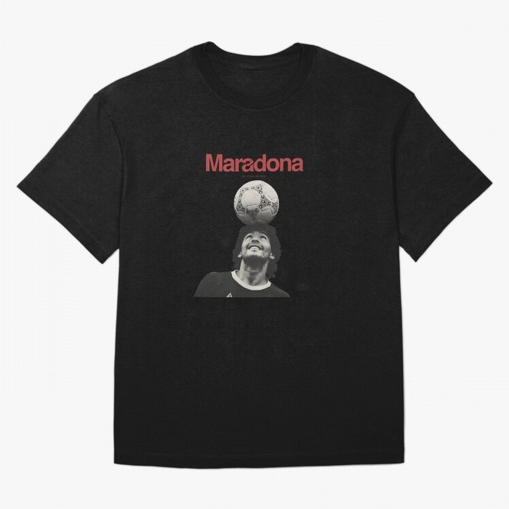 Diego Maradona Minimalist Oversized T-Shirt Embrace Global Football Passion for FIFA World Cup 2026 Group Stage, with Haaland, France and Portugal, Vintage Soccer Flavor, Modern Football Stars, National Flags and Final Night Emotion; Ideal for