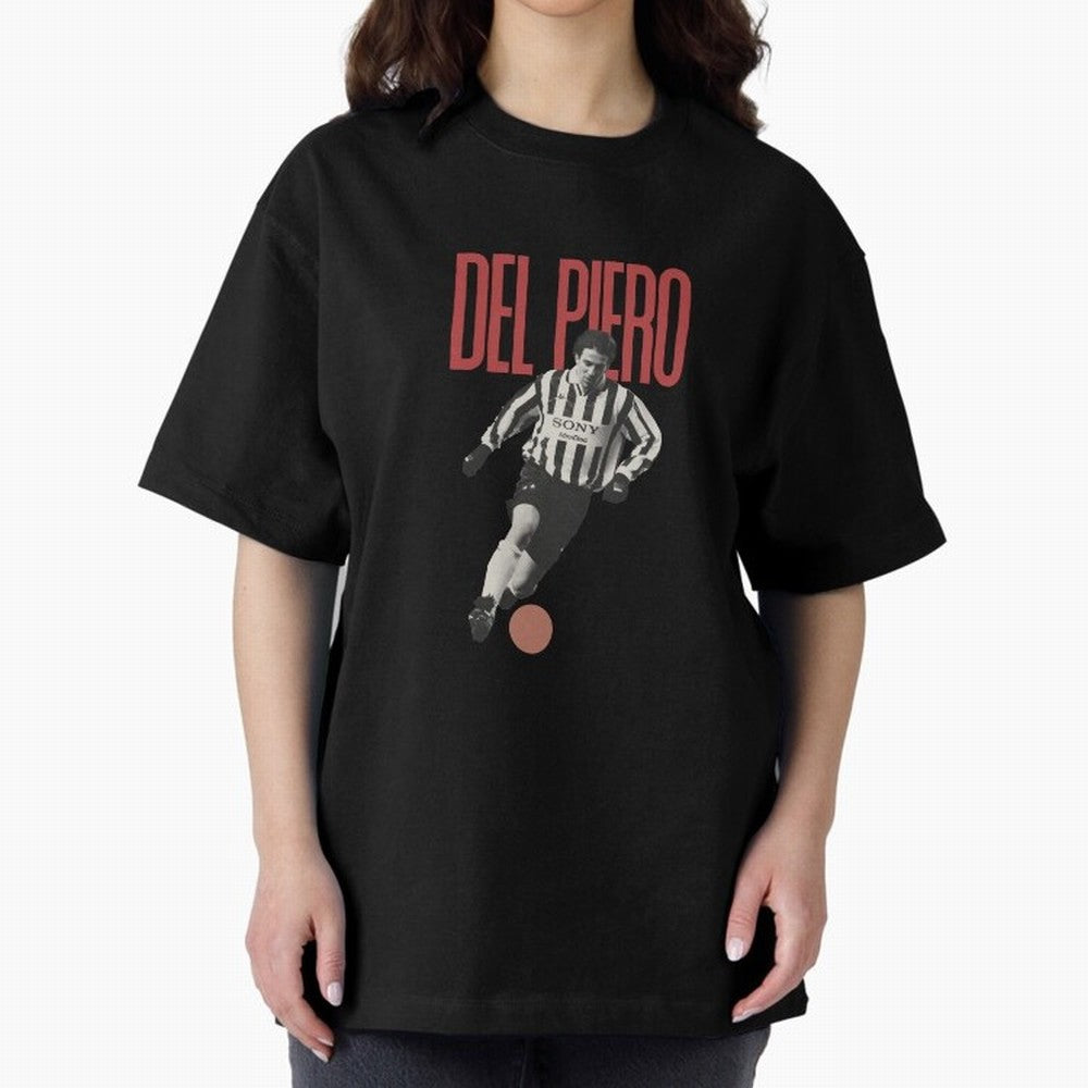 Alessandro Del Piero Minimalist Oversized T-Shirt Wear the Spirit of Global Football Passion for FIFA World Cup 2026, Driven by Mbappe, Germany, Championship Spirit, Famous Goals, Roaring Crowds and International Football Unity; Created for Match