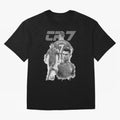 CR7 Cristiano Ronaldo illustration ink black white watercolour Oversized T-Shirt Relive FIFA World Cup 2026 USA Canada Mexico Spirit, Celebrating England, France and Netherlands, Neymar, Vintage Soccer Flavor, Modern Football Stars, National Flags