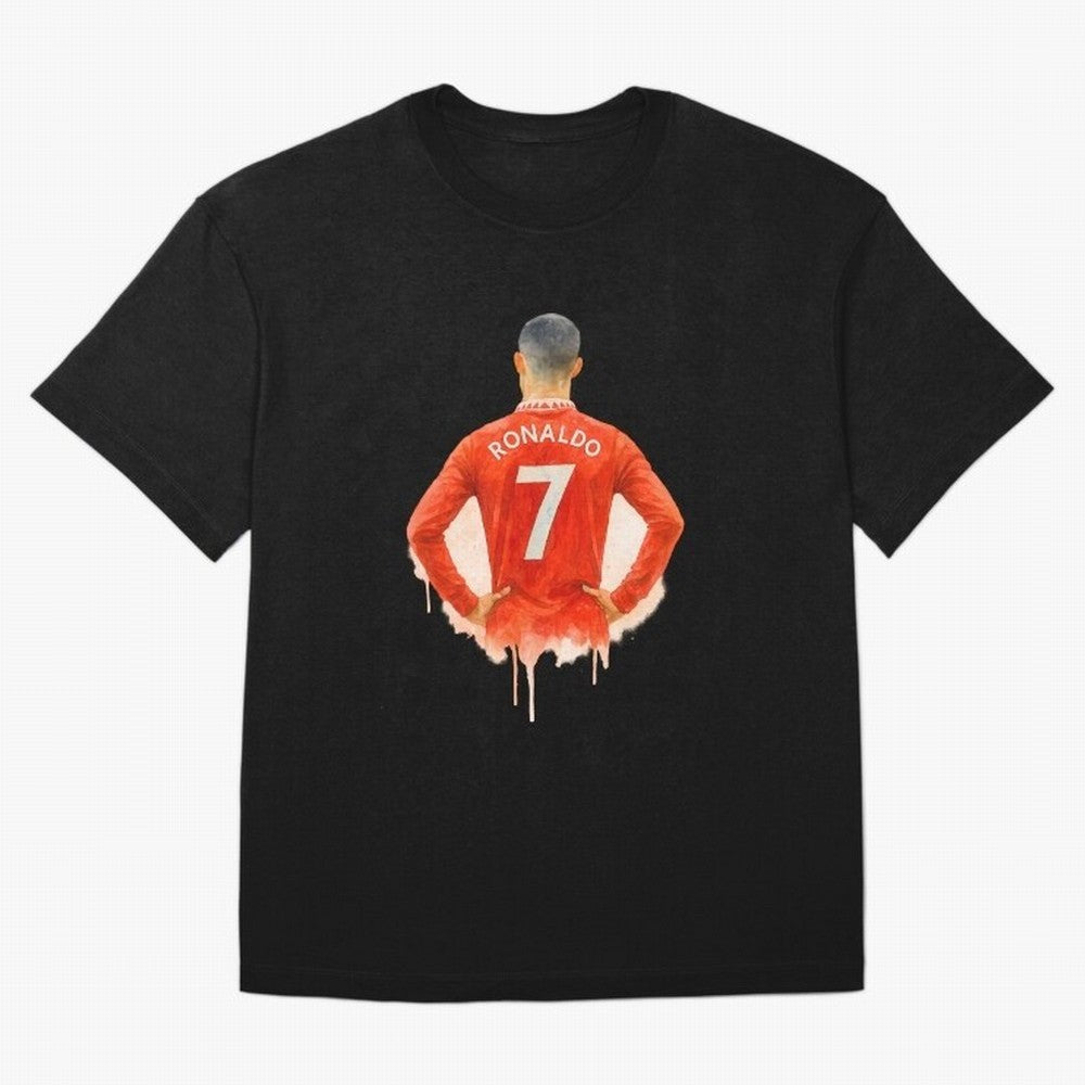 CR7 Cristiano Ronaldo potrait art a powerful moment artwork Oversized T-Shirt Bring Stadium Energy to Global Football Passion for FIFA World Cup 2026, Featuring Messi, Neymar and Mbappe, Brazil, Classic Soccer Heritage, Championship Pressure, Fan