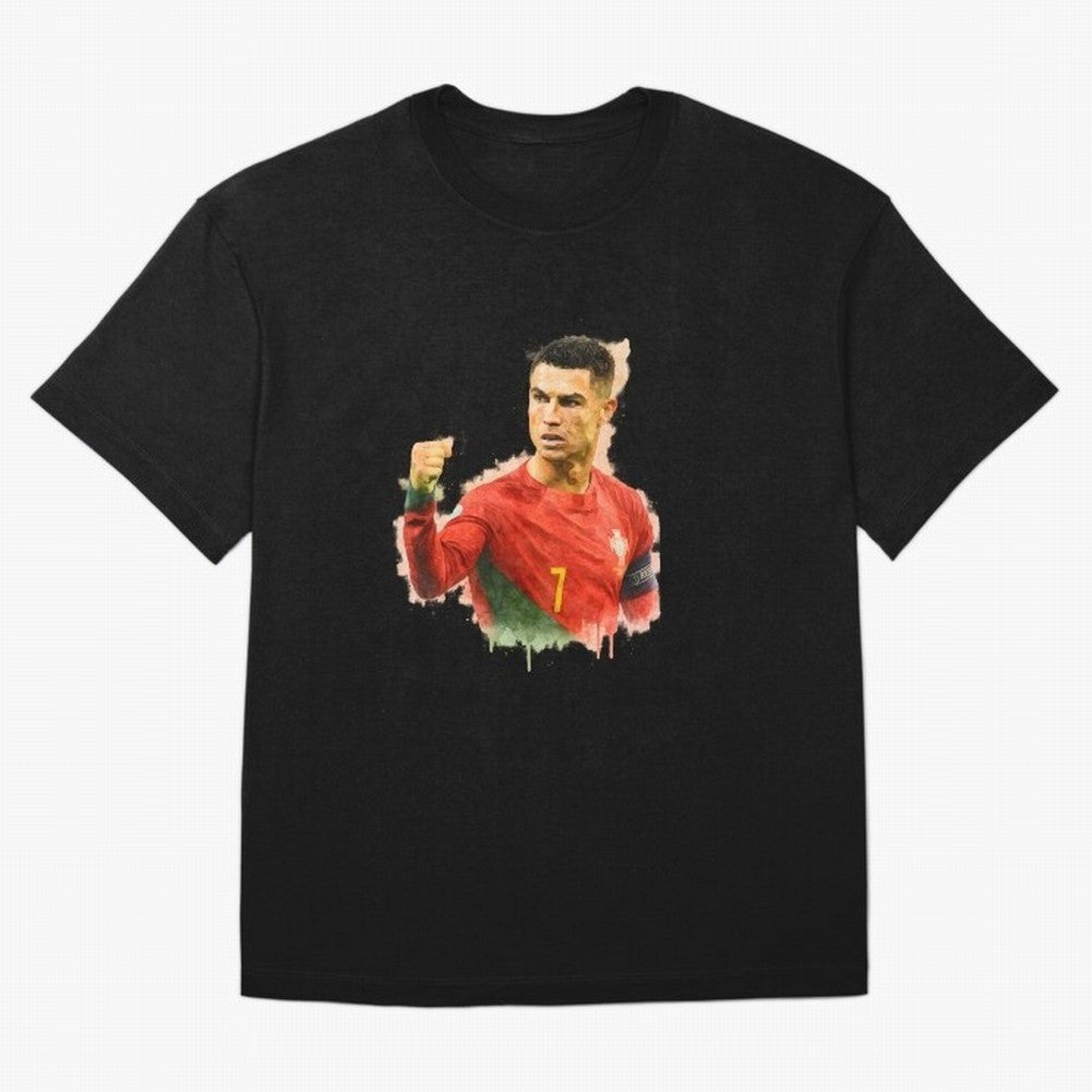 CR7 Cristiano Ronaldo potrait a powerful moment artwork Oversized T-Shirt Bring a Champion Mindset to FIFA World Cup 2026 Group Stage Spirit, Featuring England, France and Netherlands, Messi, Neymar and Mbappe, Match Day Excitement, Supporter