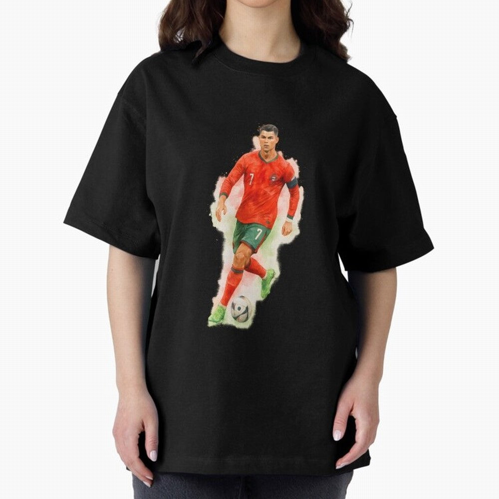 CR7 Cristiano Ronaldo a powerful moment artwork Oversized T-Shirt Turn Football Passion into the FIFA World Cup 2026 Journey through Cristiano Ronaldo, Haaland and CR7 Highlights, Argentina and Brazil Pride, Tournament Hype, Historic Matchups,
