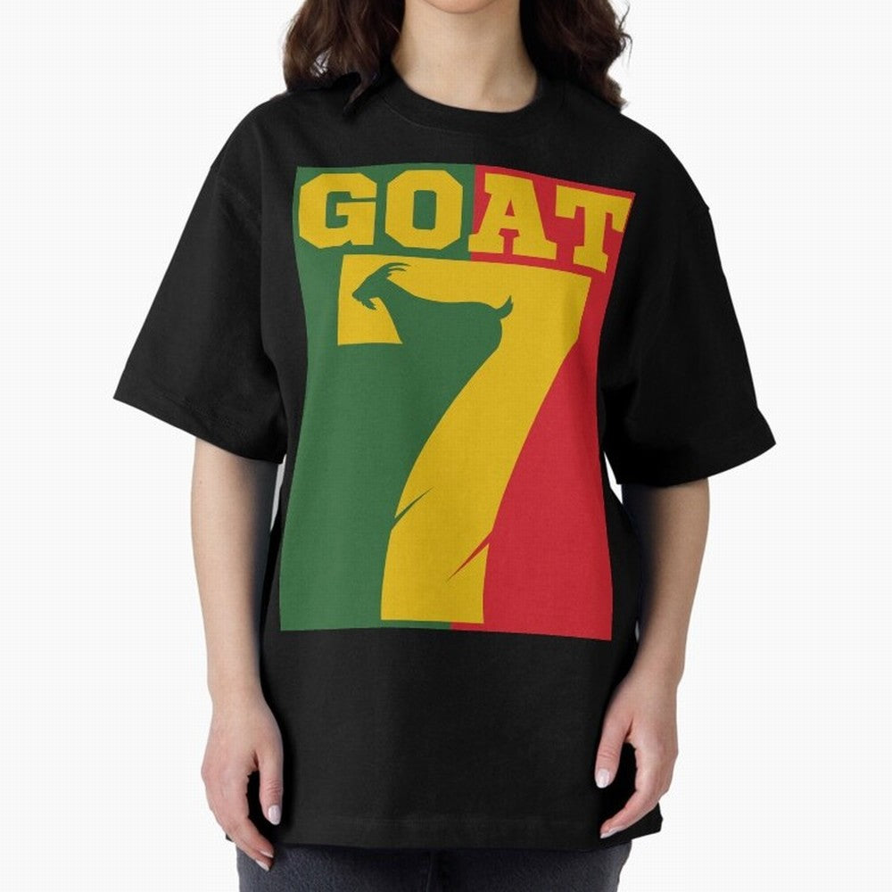 World Cup 2026 The Goat CR 7 Portugal Oversized T-Shirt Capture Stadium Memories from FIFA World Cup 2026 USA Canada Mexico Spirit, with England, Messi, CR7 and Mbappe, Sports Nostalgia, International Competition, Famous Players and Unforgettable