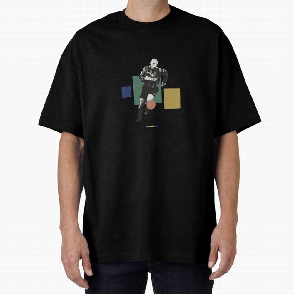 Ronaldo Nazario R9 Oversized T-Shirt Share the Excitement of FIFA World Cup 2026 Group Stage for Fans of Messi and Brazil, Bringing Football Passion, Legendary Performances, Festival Vibes and Supporter Community; Made for Die Hard Supporters,