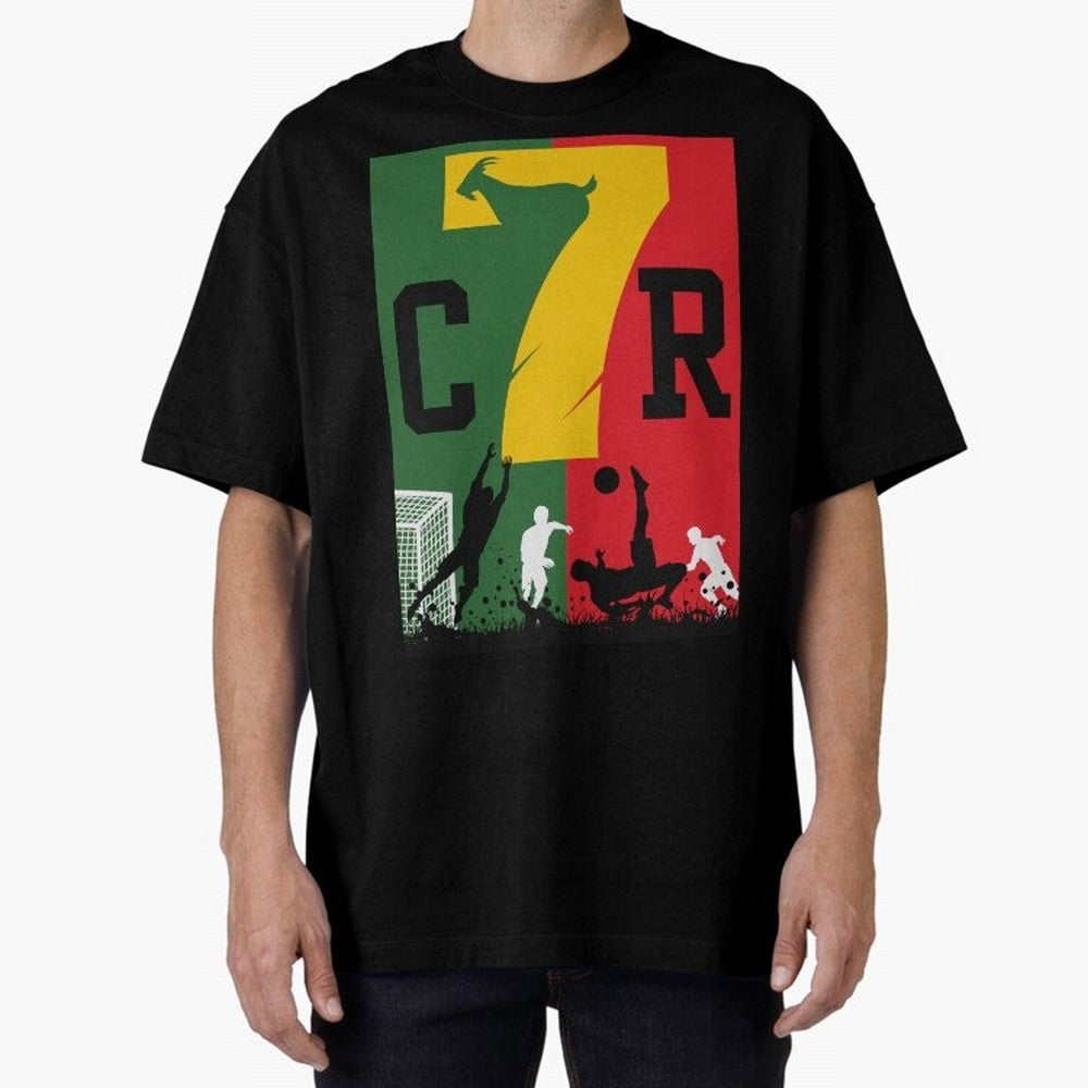 Portugal The Goat CR 7 World Cup 2026 Oversized T-Shirt Bring Legendary Rivalry Energy to FIFA World Cup 2026 Spirit, Built around Portugal, Haaland, Soccer Culture, Superstar Moments, National Team Dreams and Competitive Fire; Built for Supporters