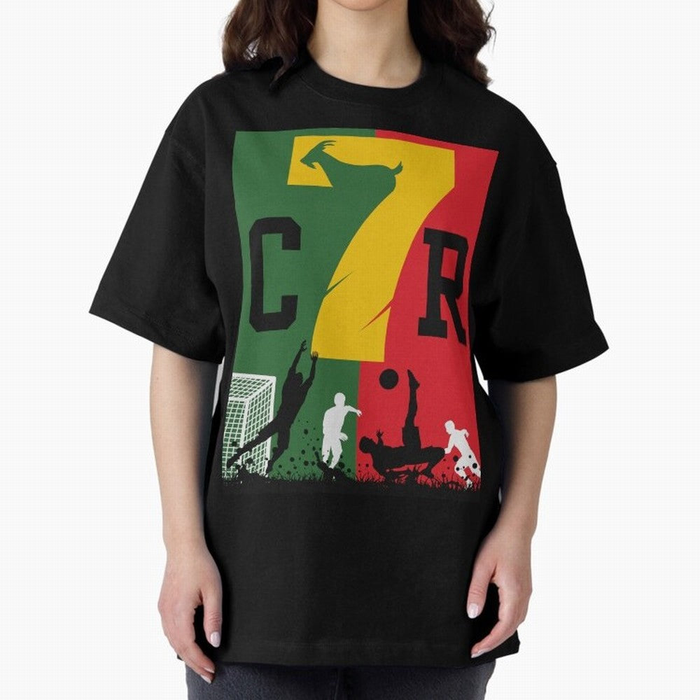 Portugal The Goat CR 7 World Cup 2026 Oversized T-Shirt Bring Legendary Rivalry Energy to FIFA World Cup 2026 Spirit, Built around Portugal, Haaland, Soccer Culture, Superstar Moments, National Team Dreams and Competitive Fire; Built for Supporters