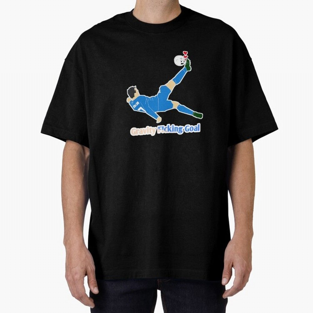 Cristiano Ronaldo Bicycle kick Oversized T-Shirt Stand Proud for Match Day Hype around FIFA World Cup 2026, Neymar, Haaland and Cristiano Ronaldo, France, Football History, Final Match Energy, Crowd Noise and Once in a Lifetime Moments; Great for