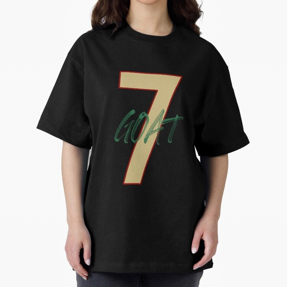 Cristiano Ronaldo 7 GOAT Football Legend Poster Art Oversized T-Shirt Celebrate Football Dreams Across FIFA World Cup 2026 for Fans of Mbappe and Neymar and Argentina, France and Brazil, Bringing Fan Favorite Moments, National Team Passion, Big