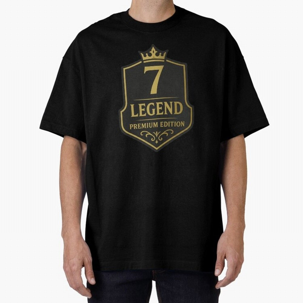 7Legend Football Inspired Number 7 T-Shirt Oversized T-Shirt Feel FIFA World Cup 2026 USA Canada Mexico Inspired by Neymar, Netherlands Energy, Football Passion, Legendary Performances, Festival Vibes and Supporter Community; Great for Supporters