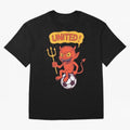 Manchester United The Red Devils Oversized T-Shirt Feel the Trophy Chase of Global Football Passion for FIFA World Cup 2026 Group Stage, with CR7 and Messi, England and Germany, Football Passion, Legendary Performances, Festival Vibes and Supporter