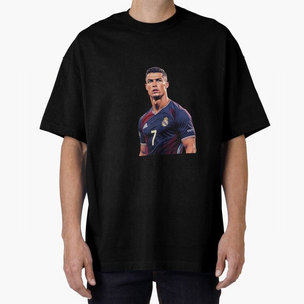 CR7 Siuuu Oversized T-Shirt Treasure FIFA World Cup 2026 Group Stage Spirit, Connected to Brazil, Portugal and Argentina, Neymar, Sports Nostalgia, International Competition, Famous Players and Unforgettable Victories; Perfect for Supporters Who