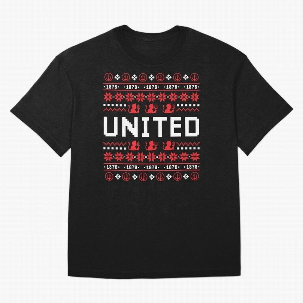 Manchester United Christmas Oversized T-Shirt Follow the Final Road of FIFA World Cup 2026 Inspired by Haaland, France Energy, Football History, Final Match Energy, Crowd Noise and Once in a Lifetime Moments; Perfect for Fans, Collectors, Family