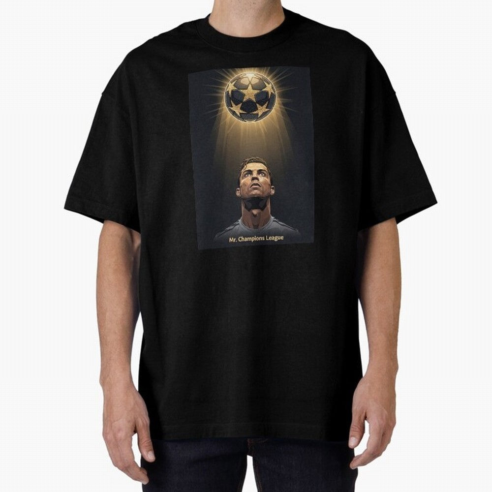 Ronaldo Madrid Oversized T-Shirt Feel International Energy from Global Football Passion for FIFA World Cup 2026 USA Canada Mexico, Capturing Mbappe, Spain and Netherlands, Champion Mindset, Group Stage Buzz, Knockout Tension and Passionate Fan