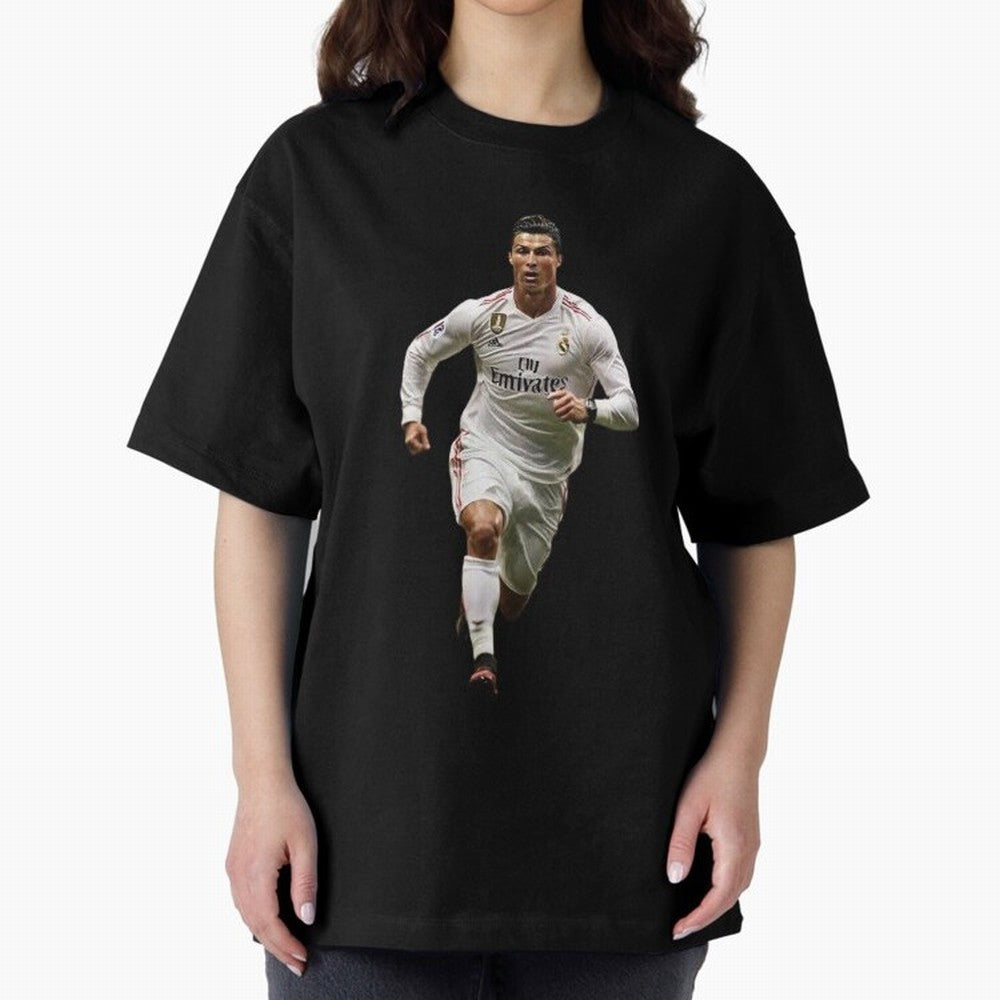 Cristiano Ronaldo runner Oversized T-Shirt Discover FIFA World Cup 2026 USA Canada Mexico Connected to Haaland, England Energy, Champion Mindset, Group Stage Buzz, Knockout Tension and Passionate Fan Culture; Made for Collectors Who Enjoy Iconic