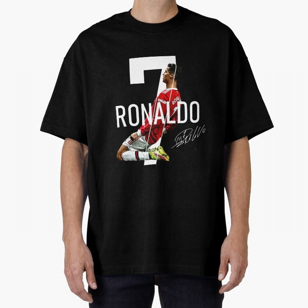 Cristiano Ronaldo - CR7 Oversized T-Shirt Celebrate the Next Chapter of Global Football Passion for FIFA World Cup 2026 USA Canada Mexico, Inspired by Haaland, Spain, Match Day Excitement, Supporter Culture, Golden Goals and Global Football