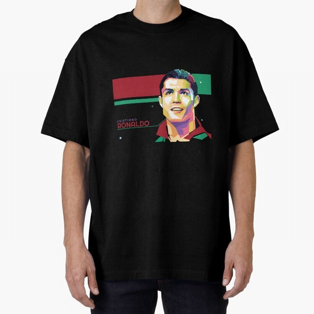 Cristiano Ronaldo ¨C Legendary Football Star & GOAT Artwork Oversized T-Shirt Show Your Tournament Heart for FIFA World Cup 2026 Spirit, Featuring England, Neymar, Retro Football Energy, Iconic Rivalries, Trophy Chase Drama and Stadium Atmosphere;