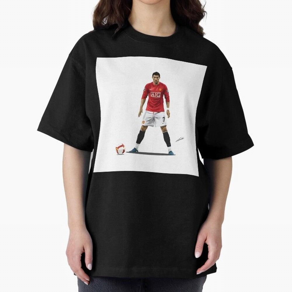 Cristiano Ronaldo CR7 Man Utd Oversized T-Shirt Capture Stadium Memories from the FIFA World Cup 2026 Group Stage Journey through Mbappe Highlights, Brazil, Portugal and Argentina Pride, Football Festival Excitement, Trophy Ambitions, Country