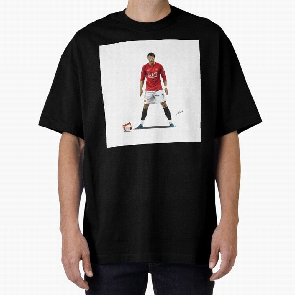 Cristiano Ronaldo CR7 Man Utd Oversized T-Shirt Capture Stadium Memories from the FIFA World Cup 2026 Group Stage Journey through Mbappe Highlights, Brazil, Portugal and Argentina Pride, Football Festival Excitement, Trophy Ambitions, Country