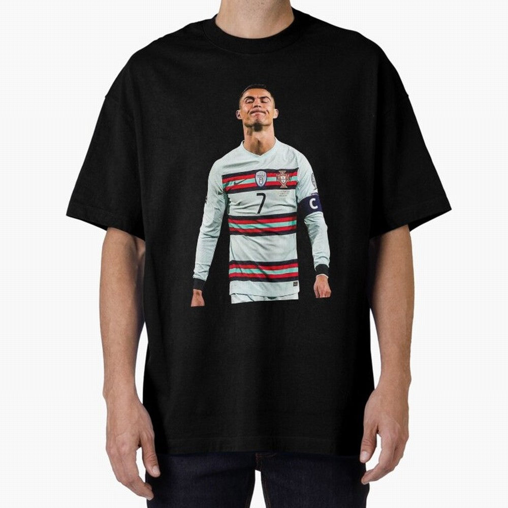 Cristiano Ronaldo Design Oversized T-Shirt Bring Stadium Energy to FIFA World Cup 2026 USA Canada Mexico Spirit, Highlighting Germany, Messi, Neymar and Mbappe, Stadium Memories, Football Loyalty, International Chants and Championship Tradition;