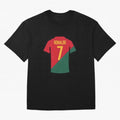 Ronaldo Portugal Jersey Oversized T-Shirt Carry National Pride through FIFA World Cup 2026 USA Canada Mexico Celebrating Neymar, Haaland and Cristiano Ronaldo, England, France and Netherlands Energy, Fan Favorite Moments, National Team Passion, Big