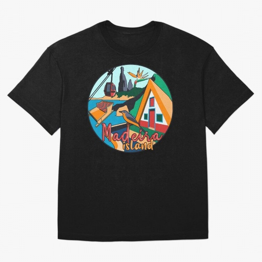 Madeira Island Oversized T-Shirt Feel the Heartbeat of Global Football Passion for FIFA World Cup 2026 Group Stage, Capturing Neymar, Haaland and Cristiano Ronaldo, England, Sports Nostalgia, International Competition, Famous Players and