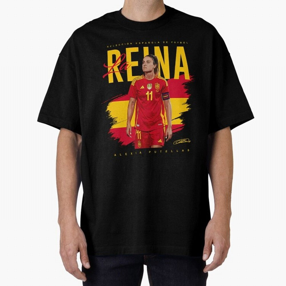 Alexia Putellas Oversized T-Shirt Mark the FIFA World Cup 2026 USA Canada Mexico Journey through Messi Highlights, France Pride, Championship Spirit, Famous Goals, Roaring Crowds and International Football Unity; Perfect for Supporters Who Want