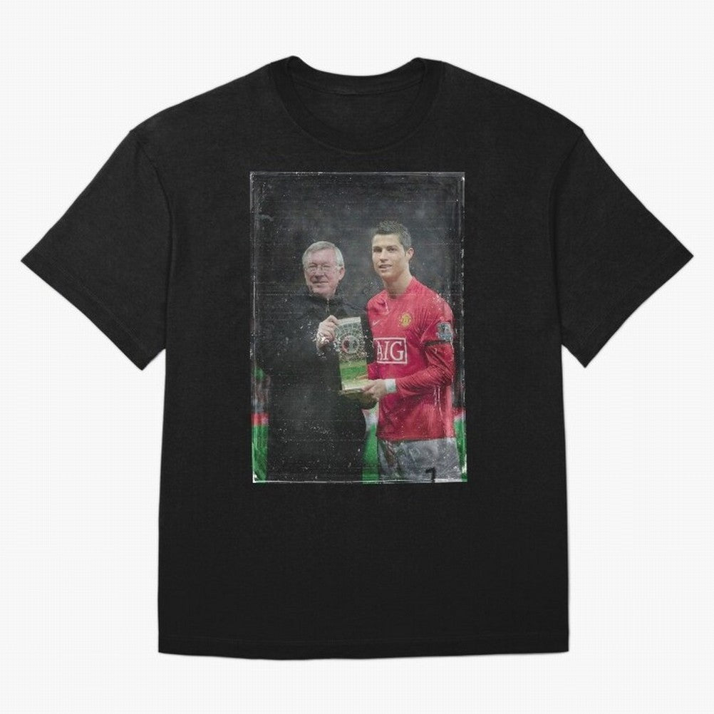 Cristiano Ronaldo and Sir Alex Ferguson Oversized T-Shirt Celebrate Unforgettable Nights in FIFA World Cup 2026 Spirit, Celebrating England, Haaland, Game Day Rituals, Football Legends, Country Pride and the Road to the Final; Great for Watch