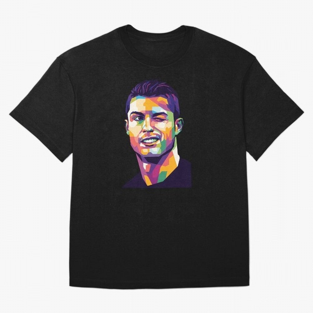 Cristiano Ronaldo Oversized T-Shirt Celebrate Supporters United by FIFA World Cup 2026 USA Canada Mexico for Fans of CR7 and England, France and Netherlands, Bringing Soccer Culture, Superstar Moments, National Team Dreams and Competitive Fire;