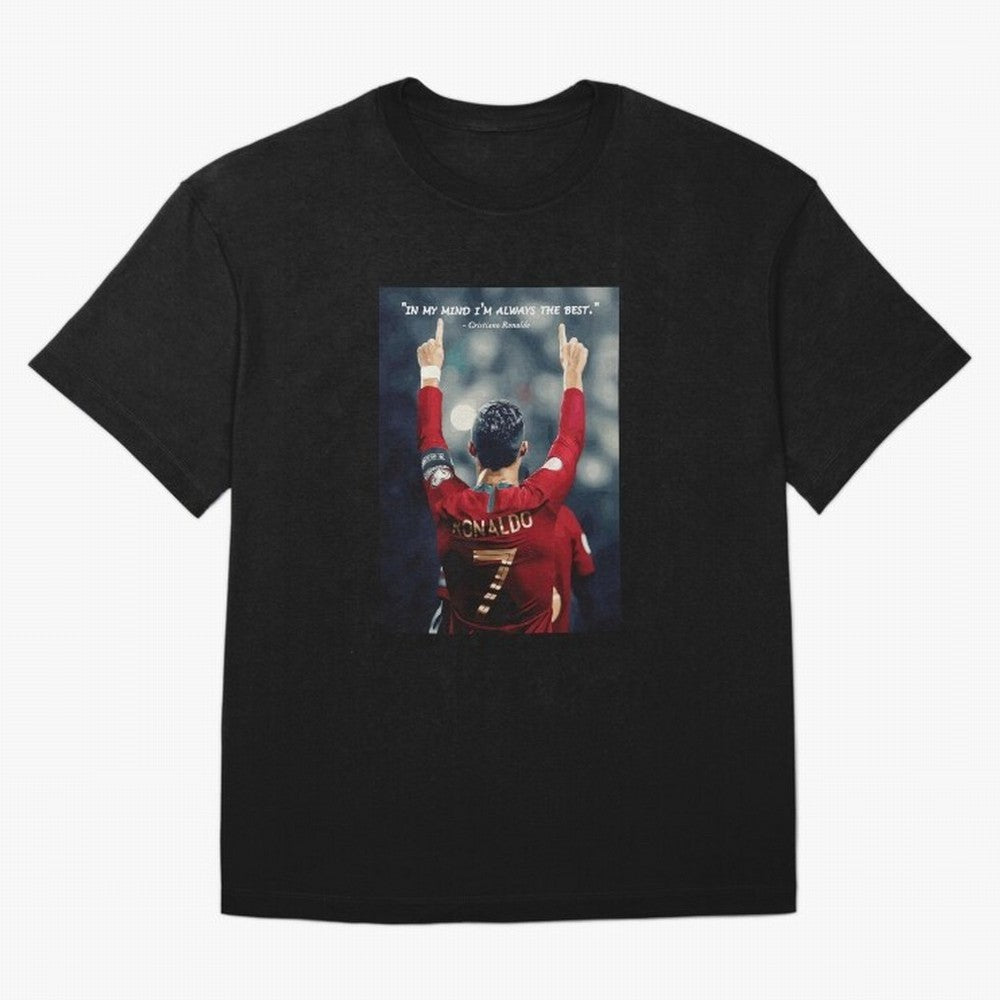 Cristiano Ronaldo Oversized T-Shirt Honor Football Greatness during Match Day Hype around FIFA World Cup 2026 Group Stage, Cristiano Ronaldo, Haaland and CR7, Argentina, France and Brazil, Sports Nostalgia, International Competition, Famous Players