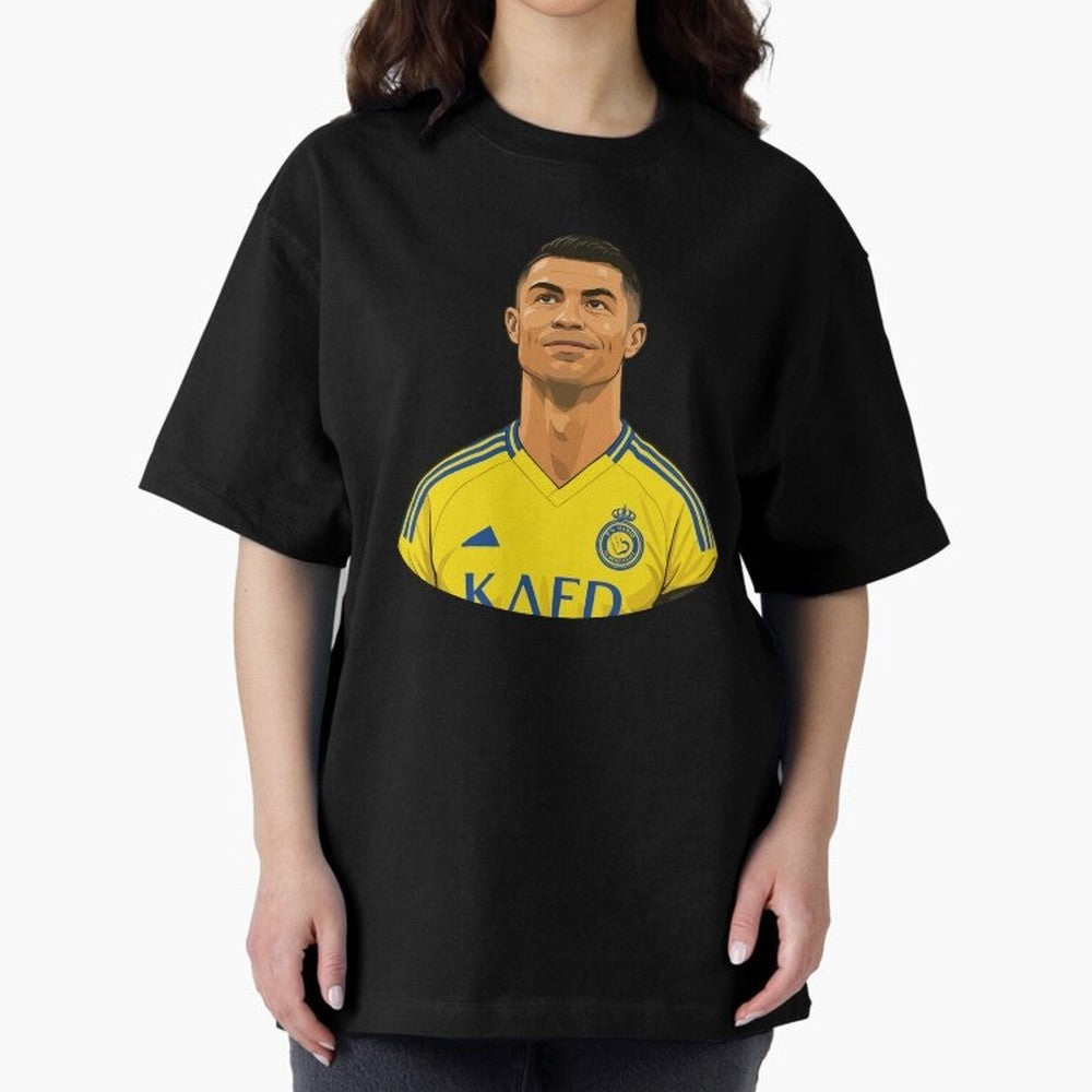 CR7 Oversized T-Shirt Honor the Beautiful Game during Match Day Hype around FIFA World Cup 2026 USA Canada Mexico, Cristiano Ronaldo, Haaland and CR7, England and Germany, Football Festival Excitement, Trophy Ambitions, Country Rivalries and Star