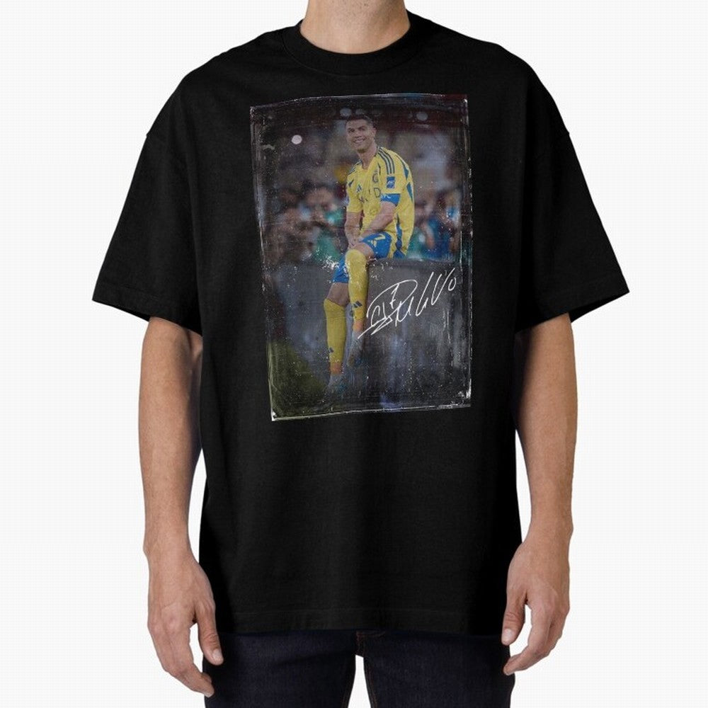 Cristiano Ronaldo Oversized T-Shirt Back the Journey through FIFA World Cup 2026 for Fans of Messi, CR7 and Mbappe and Germany, Bringing Game Day Rituals, Football Legends, Country Pride and the Road to the Final; Created for Match Day Parties,