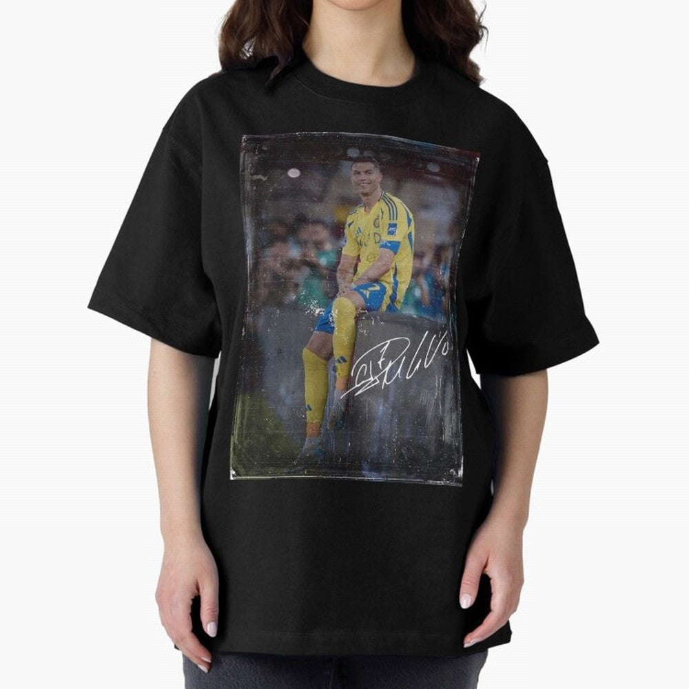 Cristiano Ronaldo Oversized T-Shirt Back the Journey through FIFA World Cup 2026 for Fans of Messi, CR7 and Mbappe and Germany, Bringing Game Day Rituals, Football Legends, Country Pride and the Road to the Final; Created for Match Day Parties,