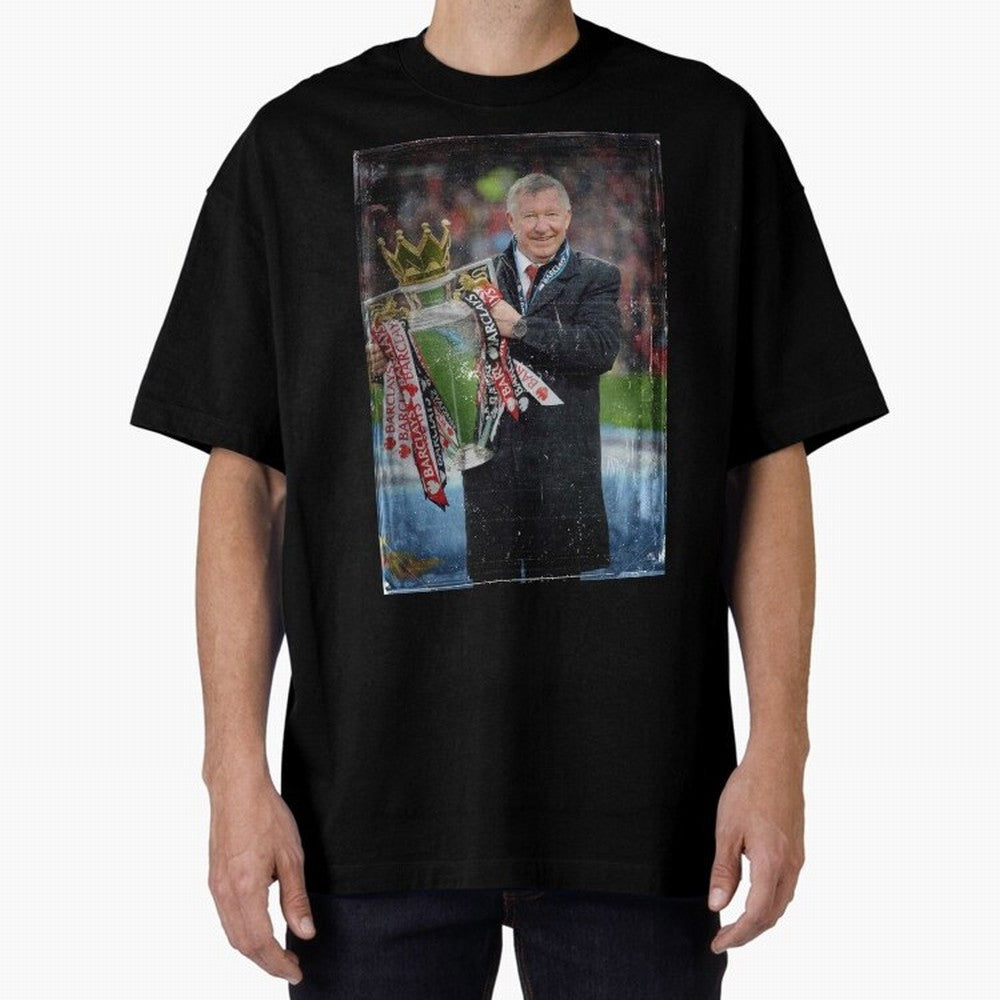 Sir Alex Ferguson Champion Oversized T-Shirt Create FIFA World Cup 2026 Group Stage Spirit, Made for Portugal, Cristiano Ronaldo, Haaland and CR7, Football Festival Excitement, Trophy Ambitions, Country Rivalries and Star Player Buzz; Made for