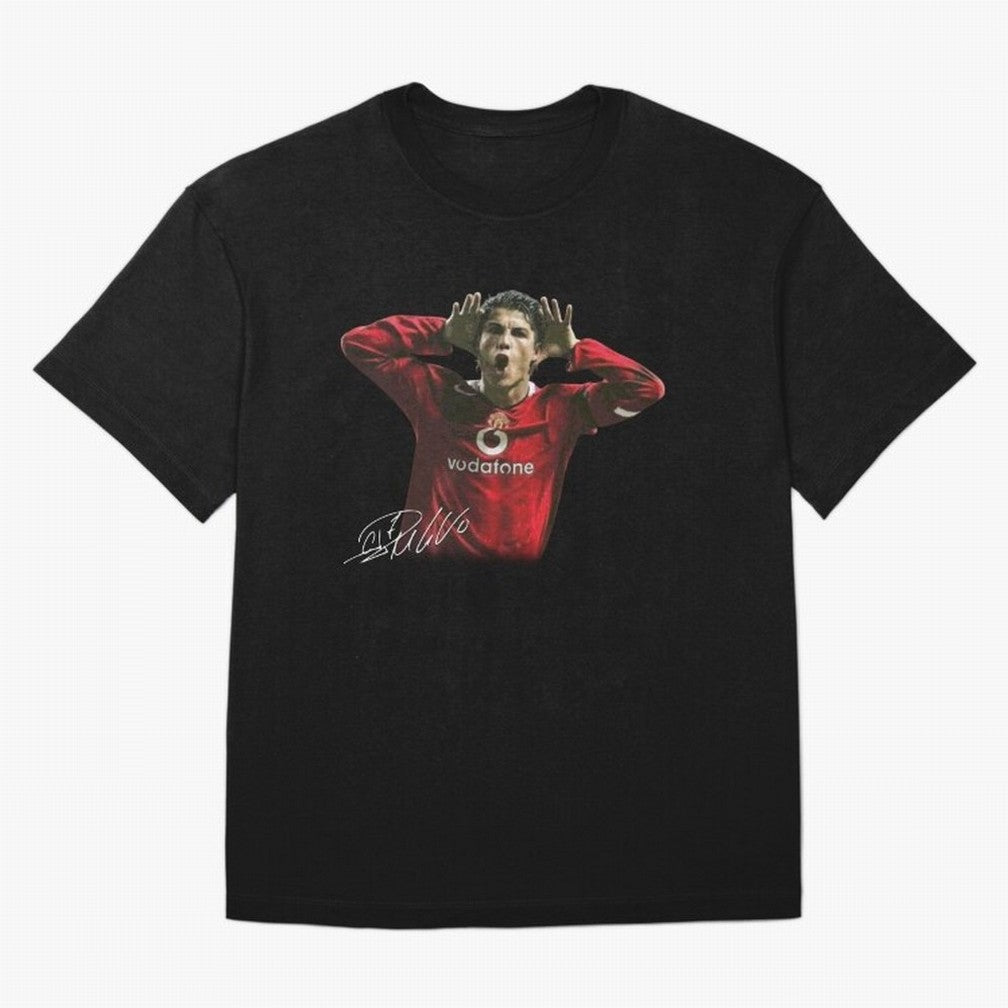 Cristiano Ronaldo T-Shirt Young Manchester Ronaldo - Celebration Oversized T-Shirt Bring Home FIFA World Cup 2026 USA Canada Mexico Spirit, Inspired by Brazil, Neymar, Stadium Chants, National Pride, Trophy Dreams and Unforgettable Football