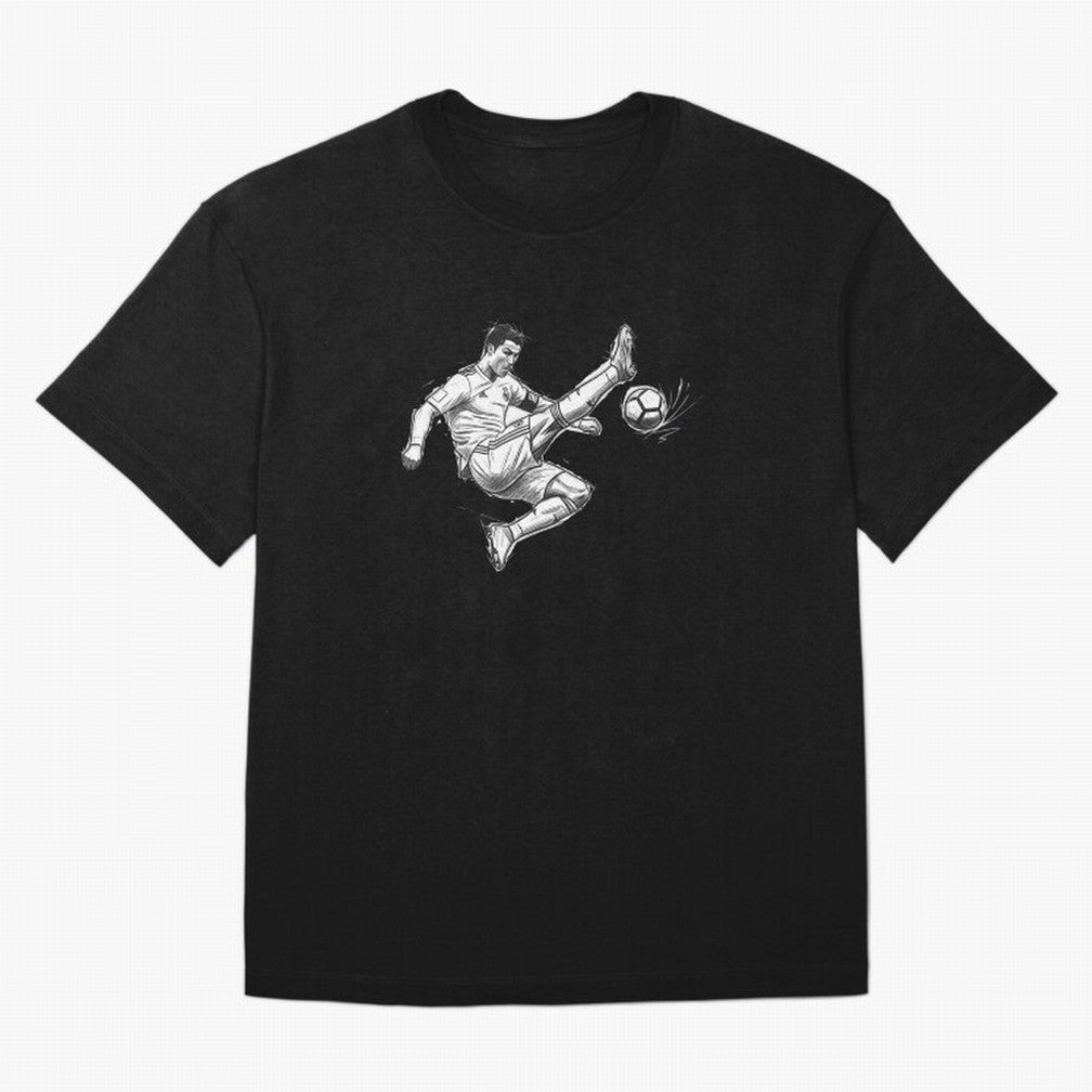 The King: Cristiano Ronaldo Oversized T-Shirt Celebrate Global Passion for FIFA World Cup 2026 Connected to Neymar, Argentina, France and Brazil Energy, Game Day Rituals, Football Legends, Country Pride and the Road to the Final; Ideal for Fans Who