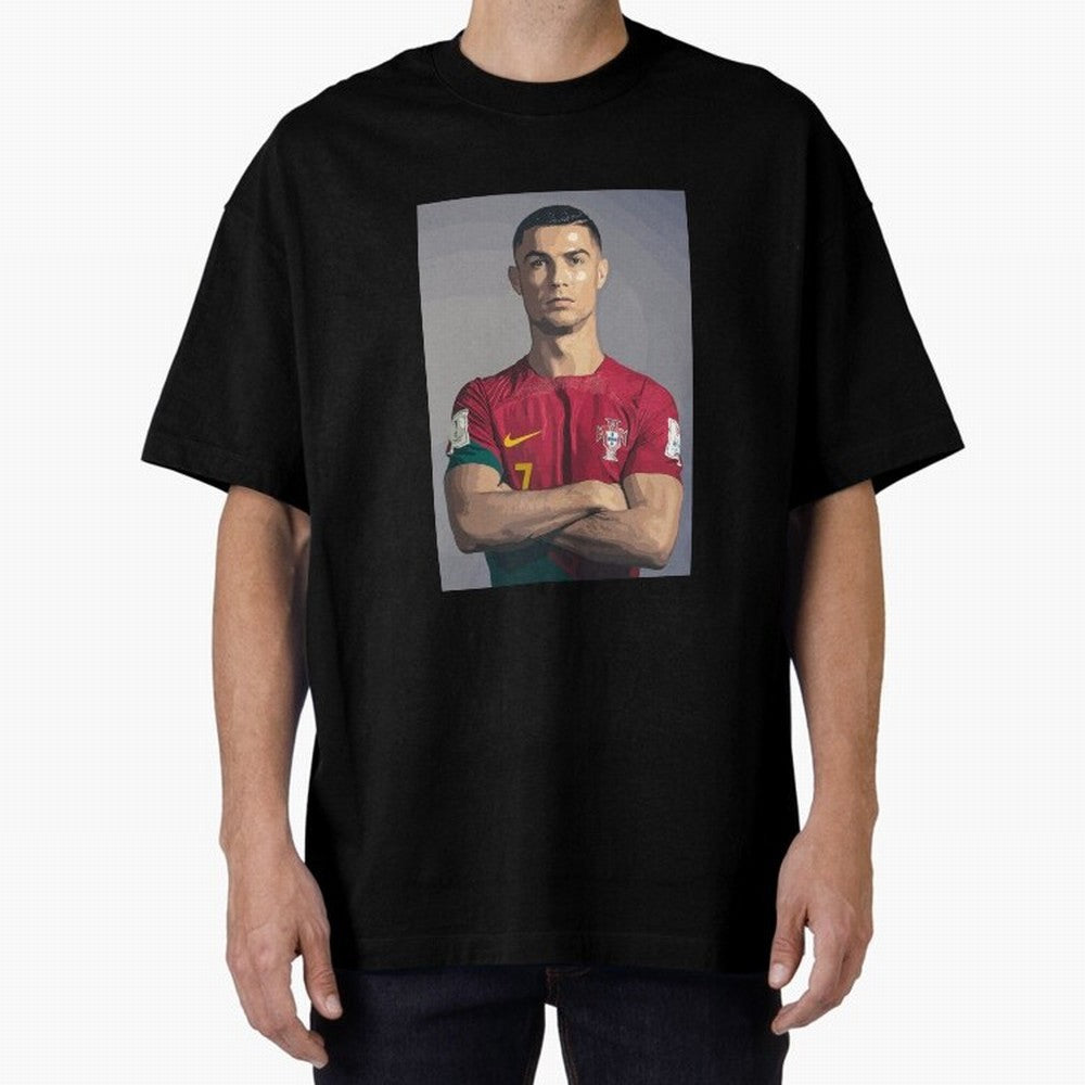 Cristiano Ronaldo Oversized T-Shirt Wear the Spirit of FIFA World Cup 2026 Spirit, Inspired by Netherlands, CR7, Goal Celebration Energy, Supporter Heritage, Football Icons and Worldwide Tournament Joy; Made for Collectors Who Enjoy Iconic Players,