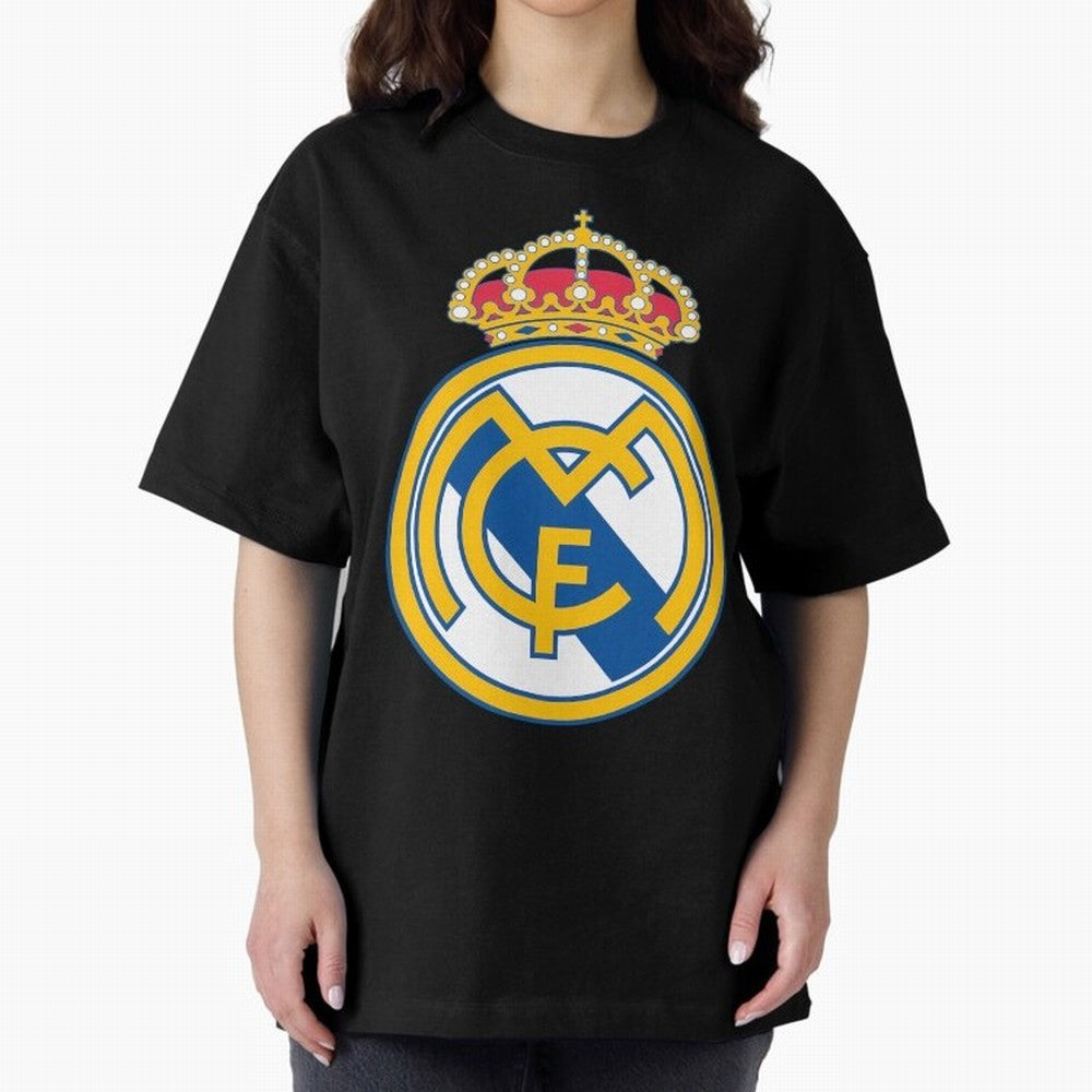 The Madrid CF Oversized T-Shirt Celebrate Fan Culture around Match Day Hype around FIFA World Cup 2026 Group Stage, Neymar, Spain, Stadium Memories, Football Loyalty, International Chants and Championship Tradition; Made for Die Hard Supporters,
