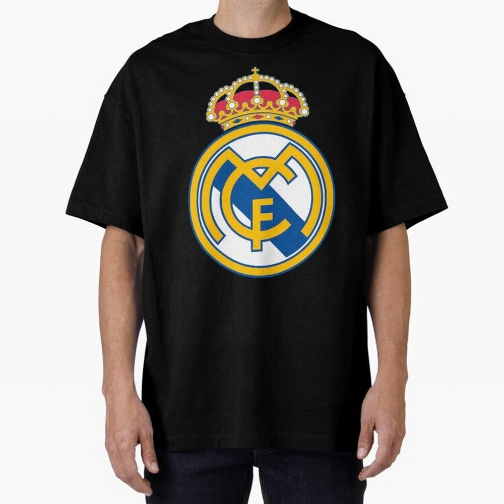 The Madrid CF Oversized T-Shirt Celebrate Fan Culture around Match Day Hype around FIFA World Cup 2026 Group Stage, Neymar, Spain, Stadium Memories, Football Loyalty, International Chants and Championship Tradition; Made for Die Hard Supporters,