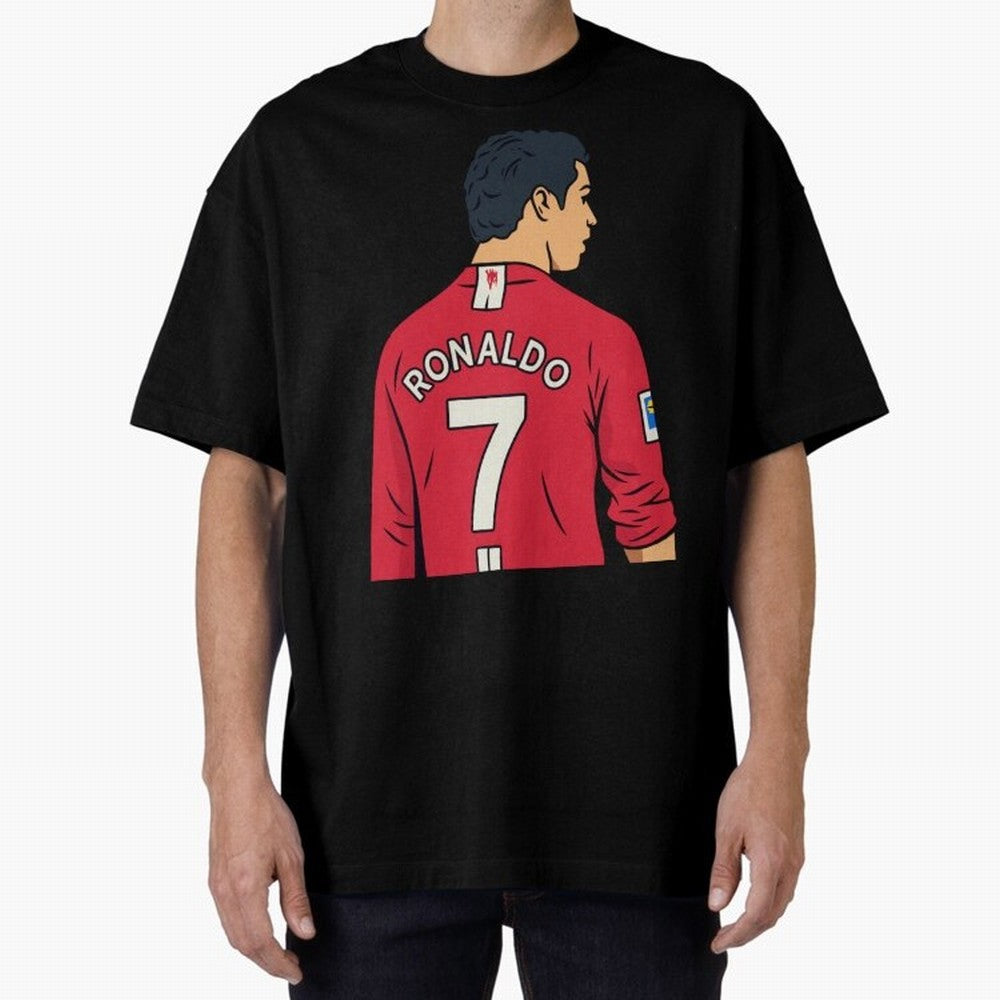 Cristiano Ronaldo Oversized T-Shirt Capture Stadium Memories from Global Football Passion for FIFA World Cup 2026, Capturing Messi and Cristiano Ronaldo, Argentina, Worldwide Fan Energy, Dramatic Goals, Stadium Lights and Championship Celebrations;
