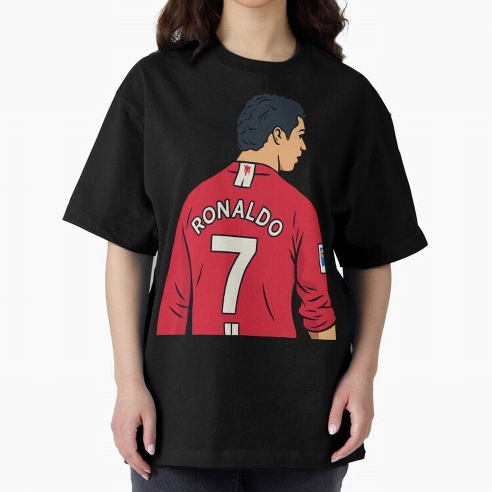 Cristiano Ronaldo Oversized T-Shirt Capture Stadium Memories from Global Football Passion for FIFA World Cup 2026, Capturing Messi and Cristiano Ronaldo, Argentina, Worldwide Fan Energy, Dramatic Goals, Stadium Lights and Championship Celebrations;