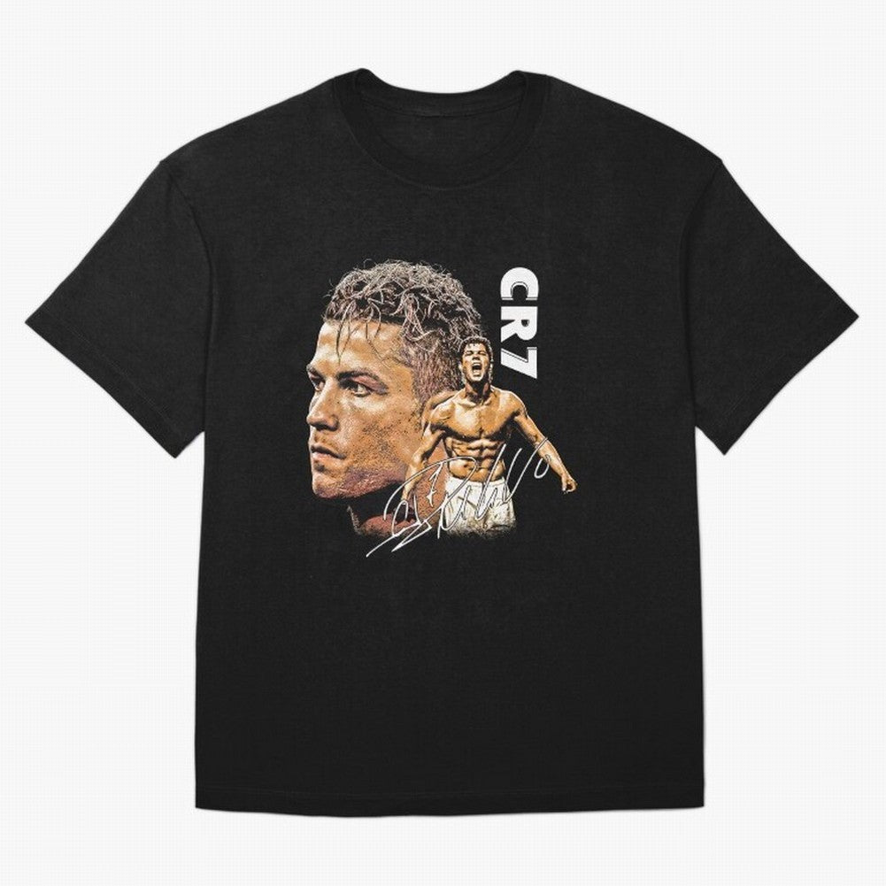 Retro Football Legend Poster Illustration For Men And Gift For Soccer Fans Oversized T-Shirt Feel the Roar of Match Day Hype around FIFA World Cup 2026, Messi and Cristiano Ronaldo, Argentina and Brazil, Football History, Final Match Energy, Crowd