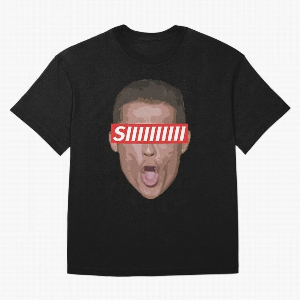 Funny Soccer Player Celebration Shout Illustration For Men, Gift For Football Fans Oversized T-Shirt Show Passion for the Stars of FIFA World Cup 2026 Group Stage for Fans of Messi and England, France and Netherlands, Bringing Goal Celebration