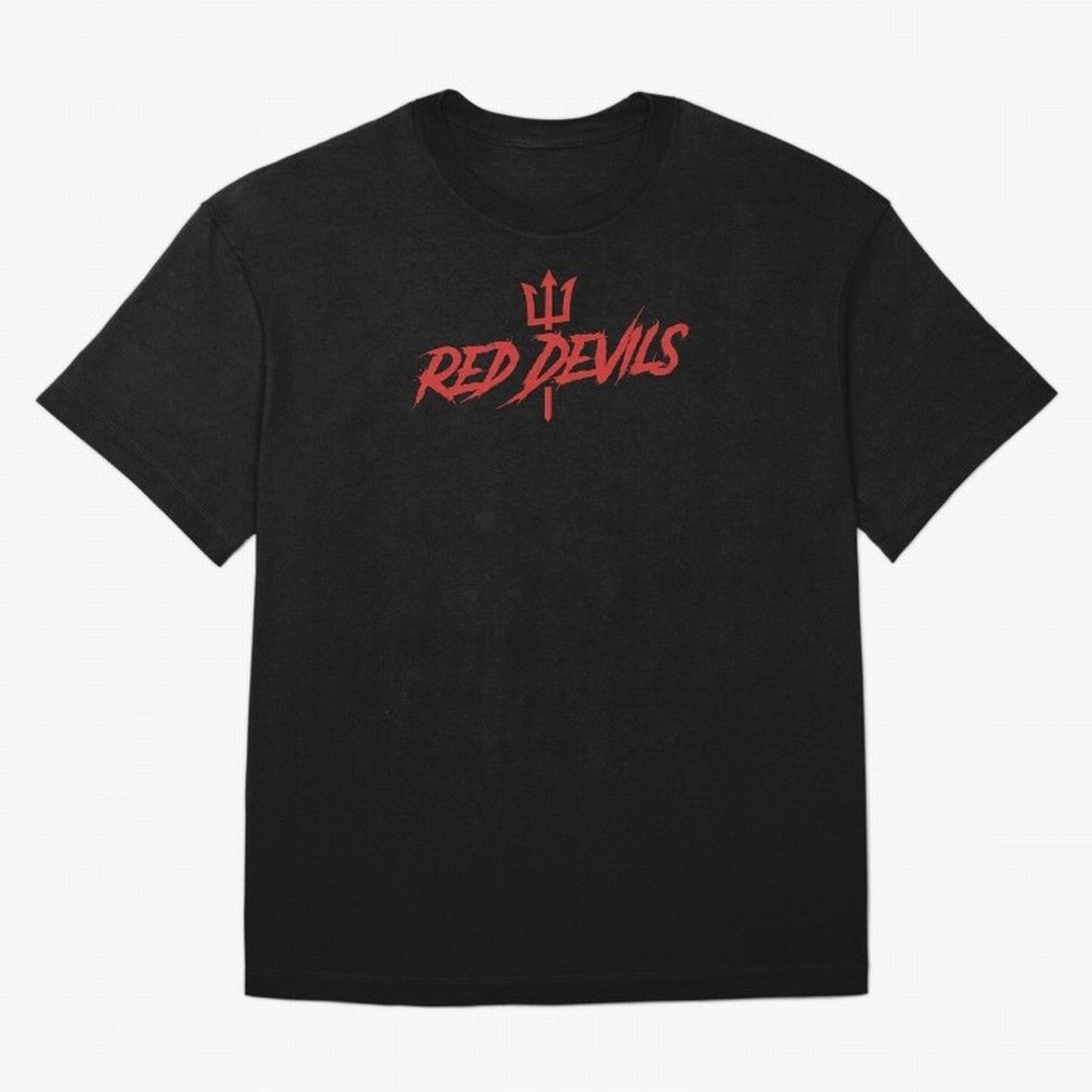 Red Devils Oversized T-Shirt Relive the Noise and Pride of Global Football Passion for FIFA World Cup 2026 USA Canada Mexico, Filled with CR7, Brazil, Portugal and Argentina, Stadium Chants, National Pride, Trophy Dreams and Unforgettable Football