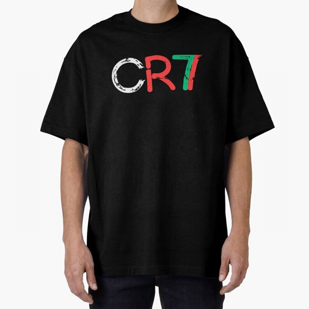 CR7 Portugal Colors Poster For Football Fans, Gift For Soccer Lovers Oversized T-Shirt Celebrate Fan Culture around Match Day Hype around FIFA World Cup 2026 Group Stage, Neymar, Spain, Stadium Memories, Football Loyalty, International Chants and