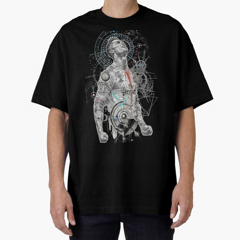 Cristiano Ronaldo Football Playmaker Oversized T-Shirt Enjoy FIFA World Cup 2026 USA Canada Mexico Spirit, Connected to Portugal, CR7 and Messi, Vintage Soccer Flavor, Modern Football Stars, National Flags and Final Night Emotion; Ideal for Fans