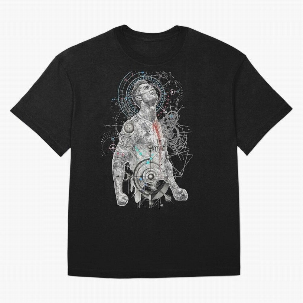Cristiano Ronaldo Football Playmaker Oversized T-Shirt Enjoy FIFA World Cup 2026 USA Canada Mexico Spirit, Connected to Portugal, CR7 and Messi, Vintage Soccer Flavor, Modern Football Stars, National Flags and Final Night Emotion; Ideal for Fans