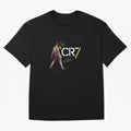 Cr7 Cristiano Ronaldo Signature Classic Oversized T-Shirt Step into Match Day Hype around FIFA World Cup 2026 USA Canada Mexico, Mbappe and Neymar, Brazil, Vintage Soccer Flavor, Modern Football Stars, National Flags and Final Night Emotion; Great